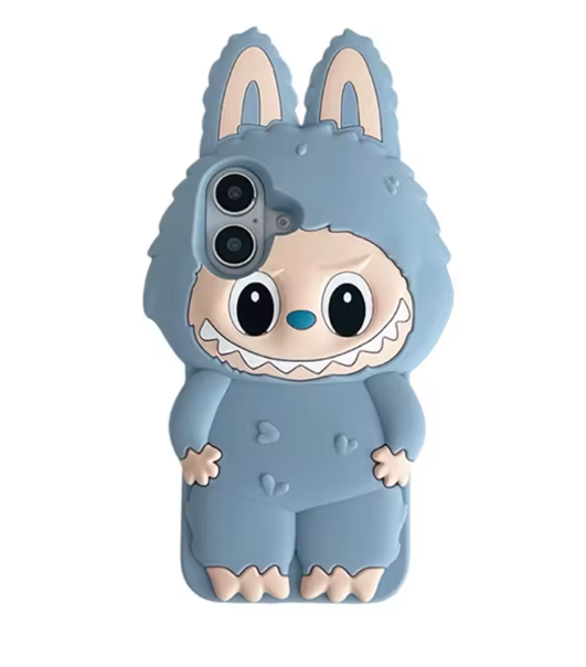 Labubu coque en Silicone souple, dessin animé 3D