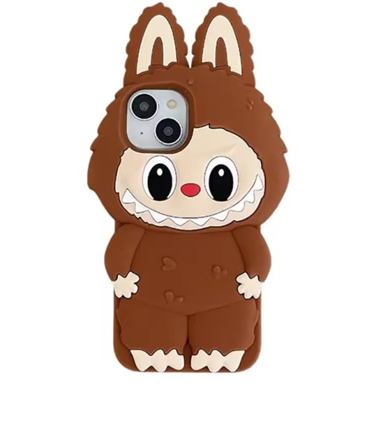 Labubu coque en Silicone souple, dessin animé 3D