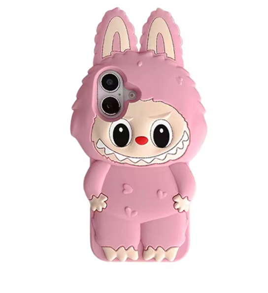 Labubu coque en Silicone souple, dessin animé 3D