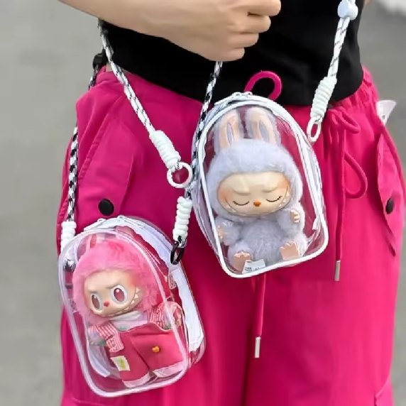 Labubu sac de rangement, sac de marche anti-poussière