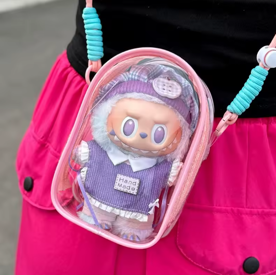 Labubu sac de rangement, sac de marche anti-poussière