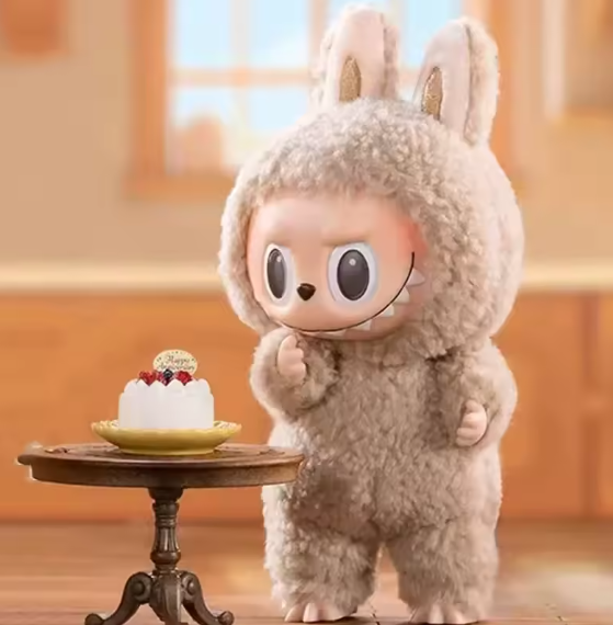 Poupée POP MART Labubu originale, les monstres, Macarons savoureux, boîte aveugle, pendentif en peluche en vinyle aléatoire, jouet de collection mignon, cadeau