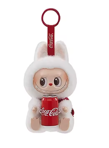 Véritable POPMART labubu les monstres Cola série vinyle boîte aveugle en peluche tissu