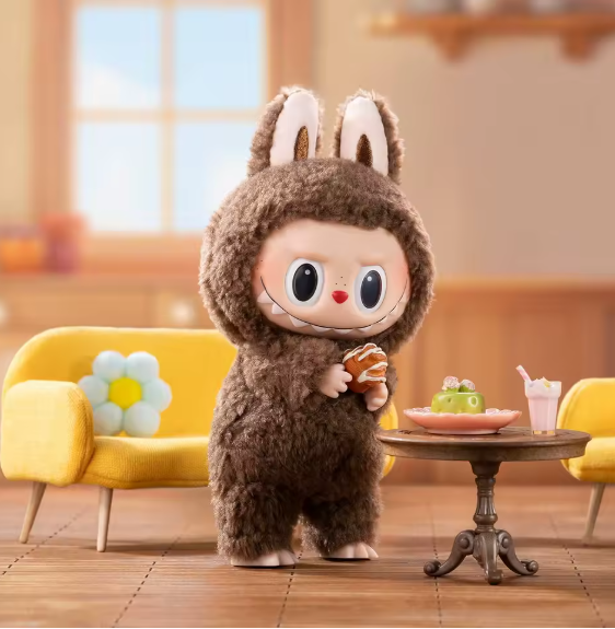 Poupée POP MART Labubu originale, les monstres, Macarons savoureux, boîte aveugle, pendentif en peluche en vinyle aléatoire, jouet de collection mignon, cadeau