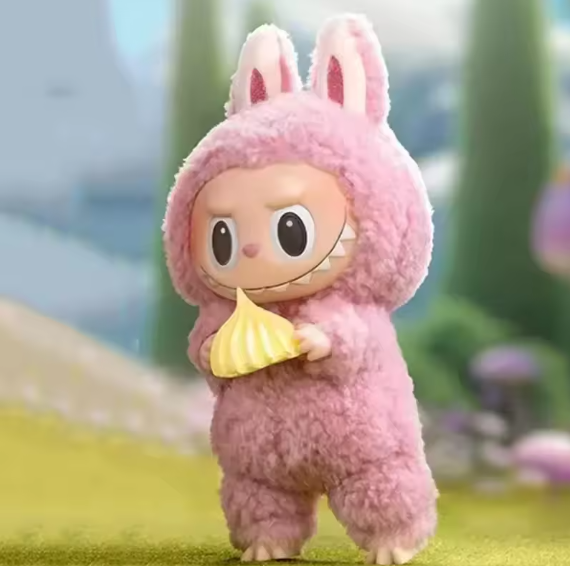 Poupée POP MART Labubu originale, les monstres, Macarons savoureux, boîte aveugle, pendentif en peluche en vinyle aléatoire, jouet de collection mignon, cadeau